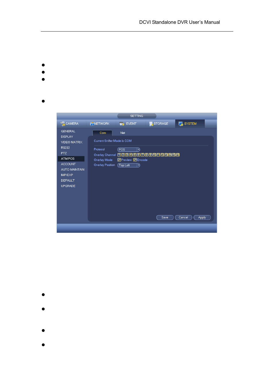 1 com type, 2 network type | AGI Security SYS-HC0451 HDCVI DVR User Manual User Manual | Page 176 / 285