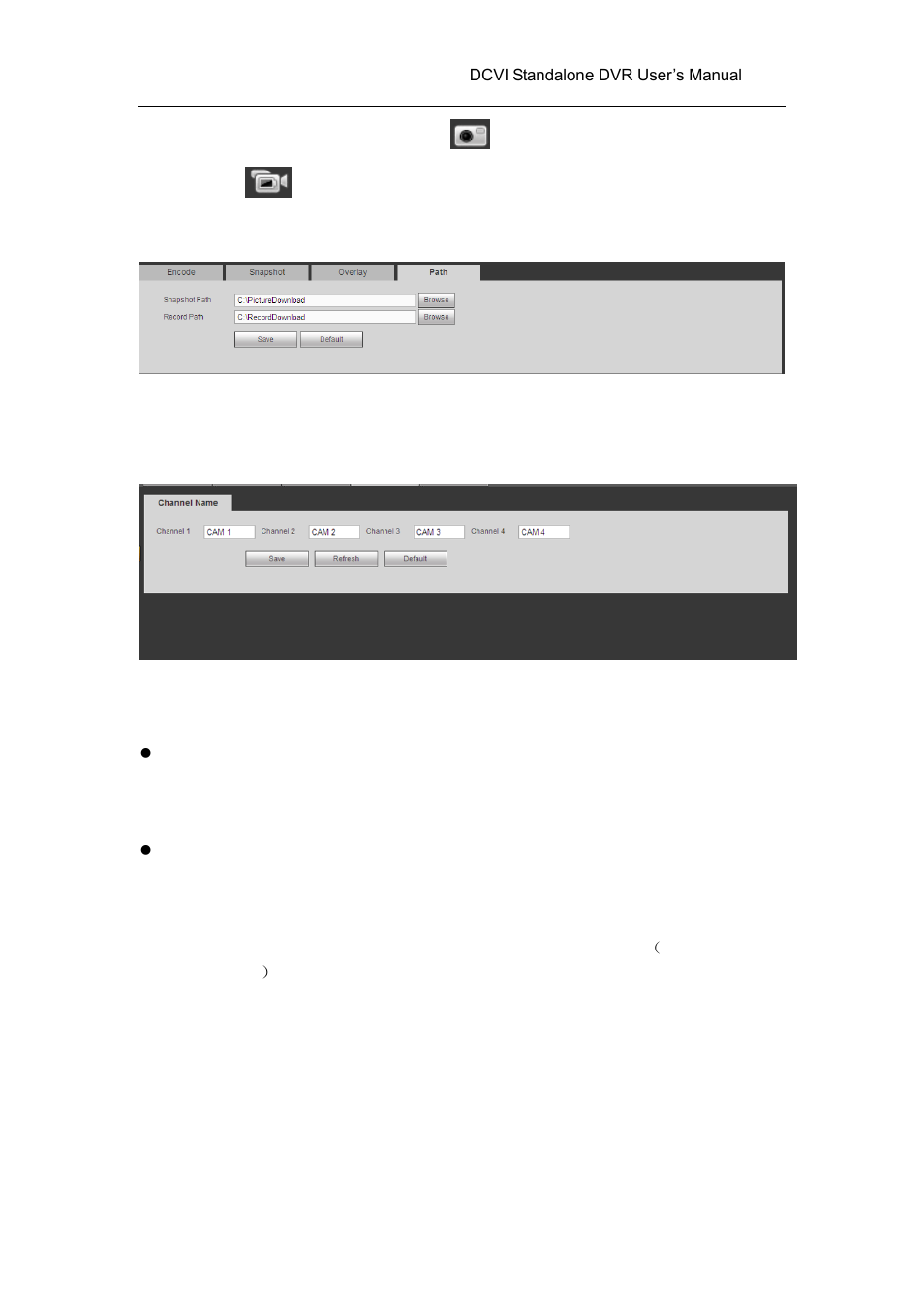 4 channel name, 5 channel type | AGI Security SYS-HC0451 HDCVI DVR User Manual User Manual | Page 200 / 285