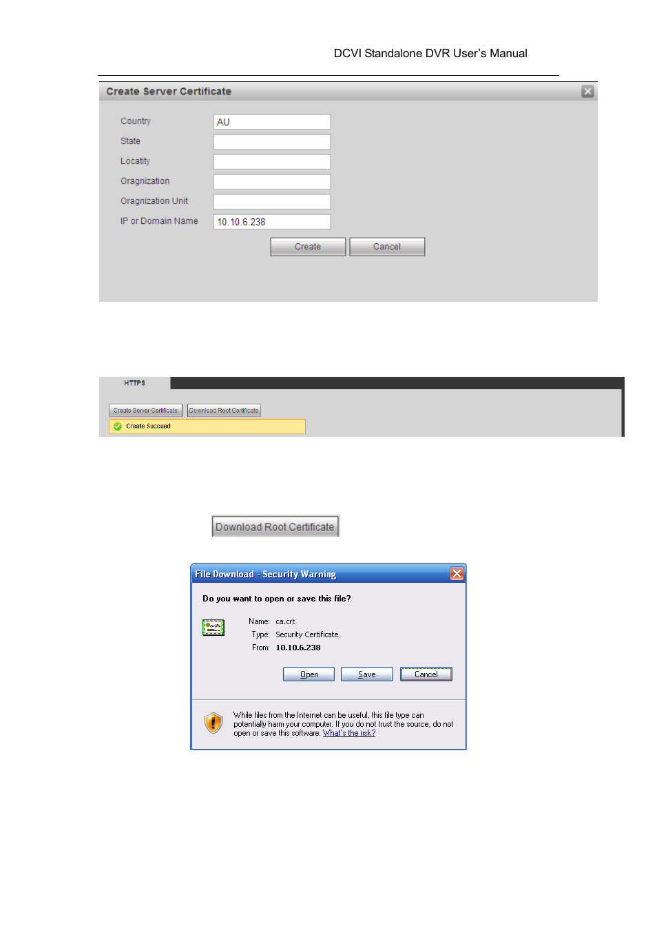 2 download root certificate, Figure 5-43 | AGI Security SYS-HC0451 HDCVI DVR User Manual User Manual | Page 213 / 285