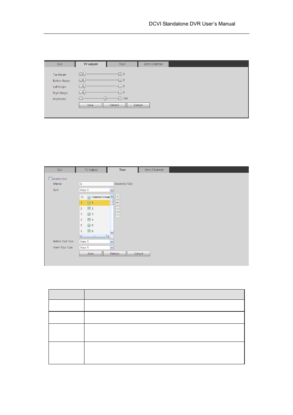 2 tv adjust, 3 tour, 4 zero-channel encoding | AGI Security SYS-HC0451 HDCVI DVR User Manual User Manual | Page 238 / 285