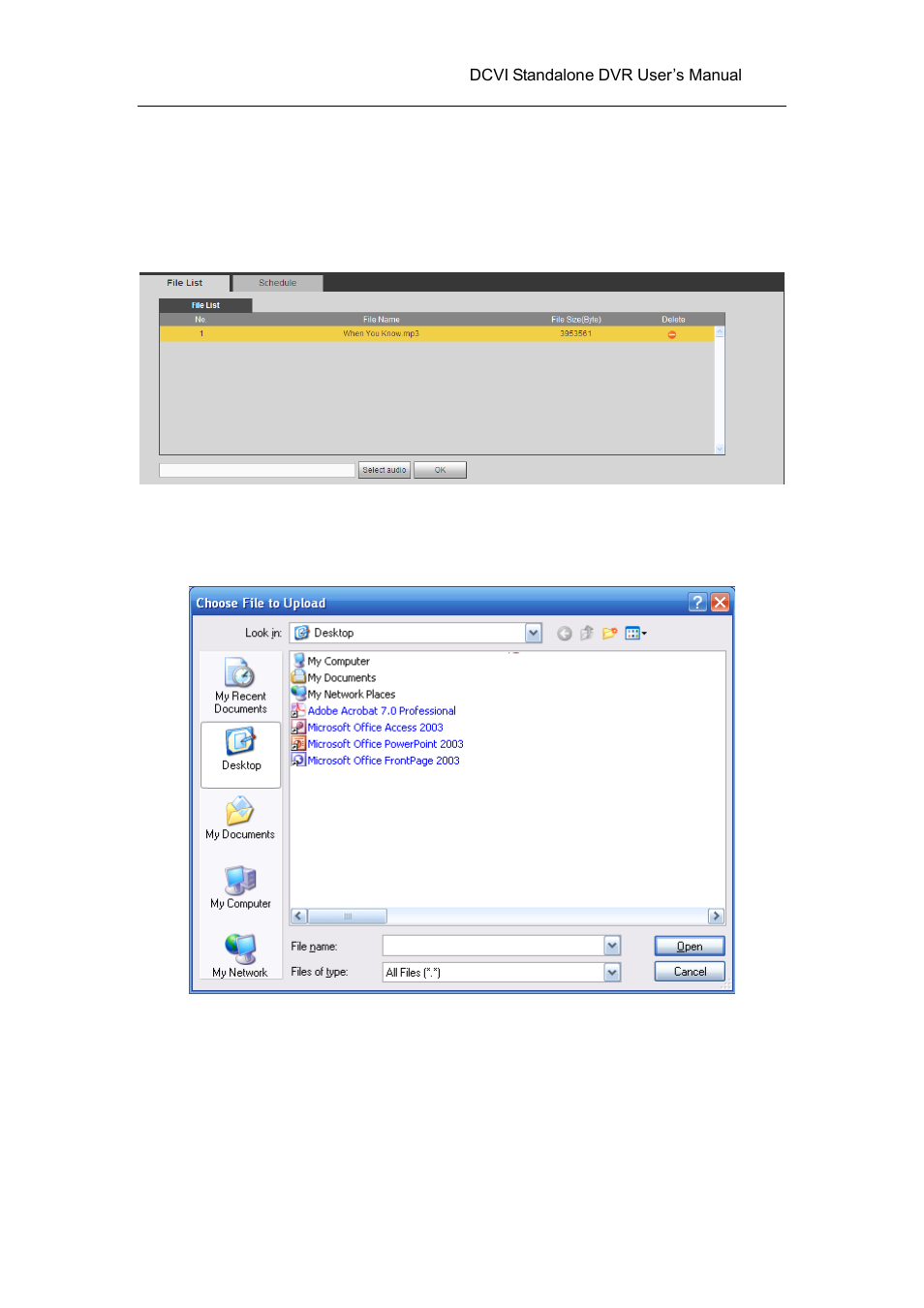 7 voice, 1 file list, 2 schedule | AGI Security SYS-HC0451 HDCVI DVR User Manual User Manual | Page 243 / 285