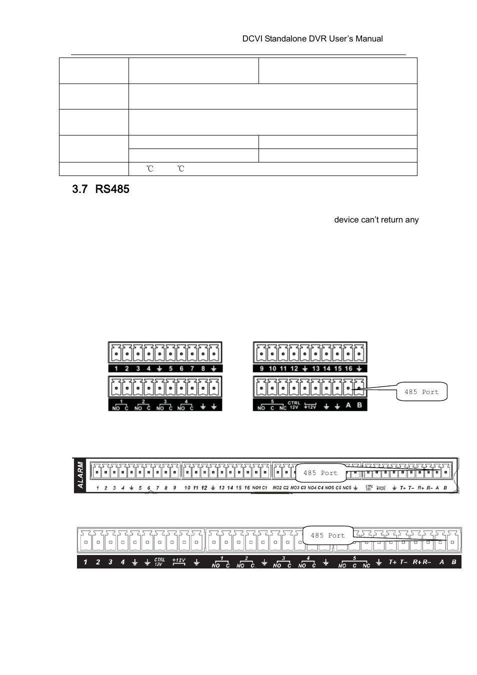 7 rs485, Rs485 | AGI Security SYS-HC0451 HDCVI DVR User Manual User Manual | Page 60 / 285