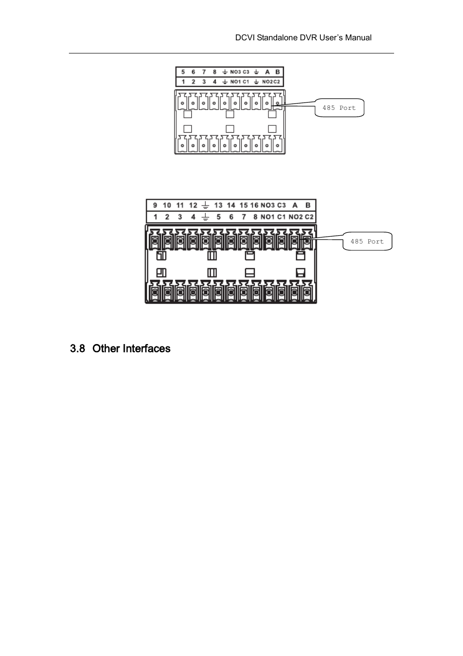 8 other interfaces, Other interfaces | AGI Security SYS-HC0451 HDCVI DVR User Manual User Manual | Page 61 / 285