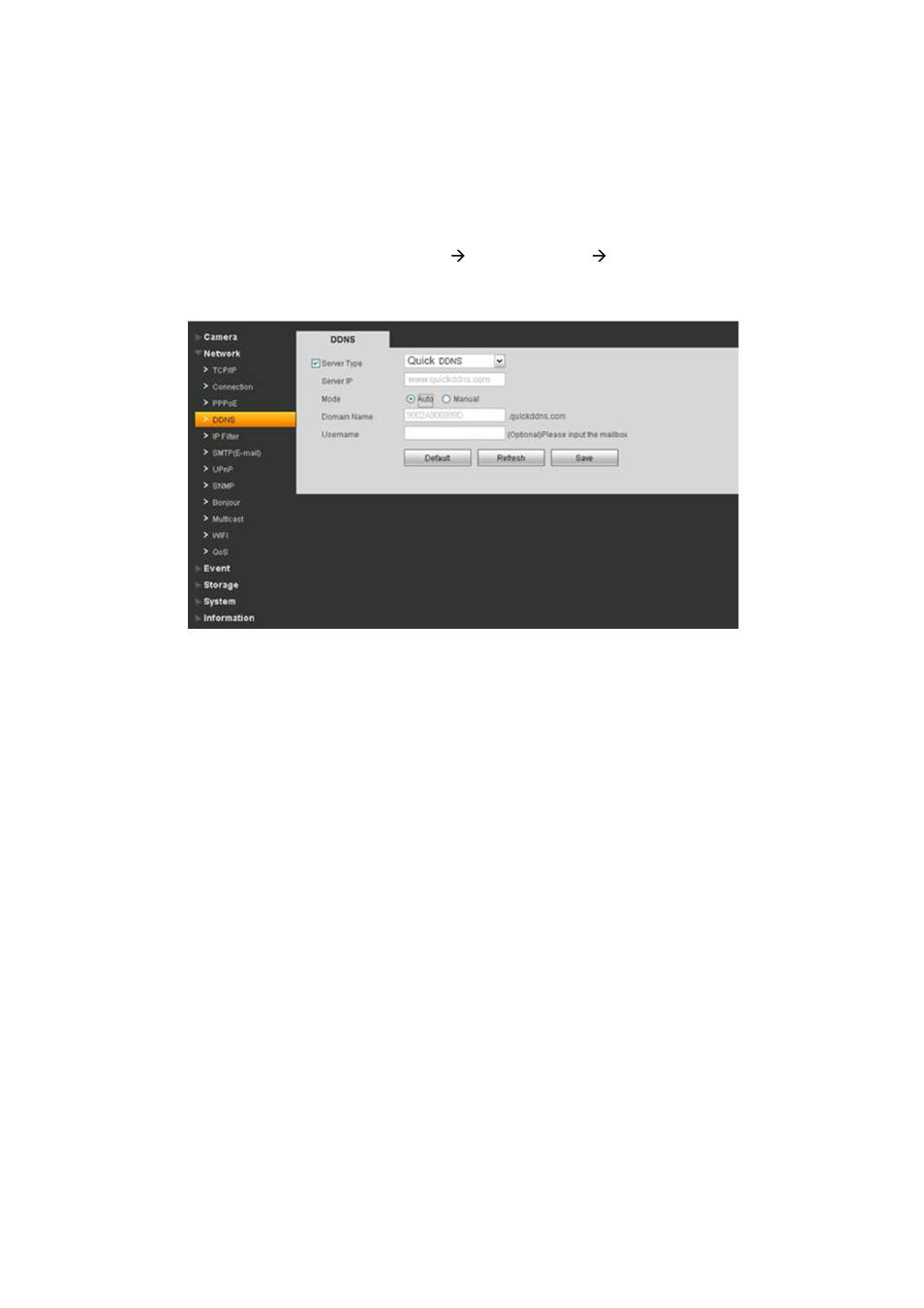 Enable domain name access, Default domain name access | AGI Security SYS-HC0451 Quick DDNS Quick Start Guide User Manual | Page 4 / 11