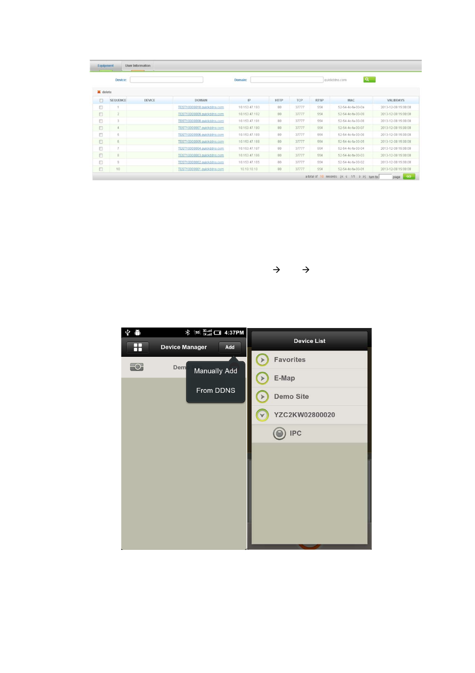 Mobile phone client | AGI Security SYS-HC0451 Quick DDNS Quick Start Guide User Manual | Page 9 / 11