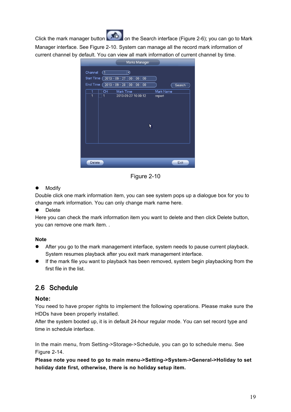 6 schedule | AGI Security SYS-HC0451 Standalone DVR Quick Start Guide User Manual | Page 23 / 39