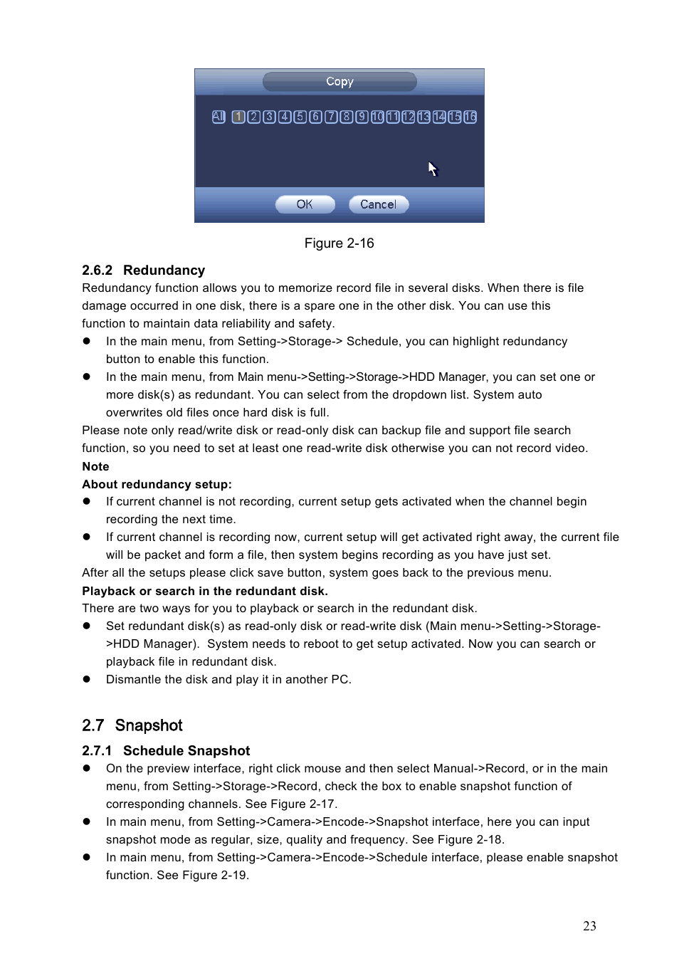 7 snapshot | AGI Security SYS-HC0451 Standalone DVR Quick Start Guide User Manual | Page 27 / 39