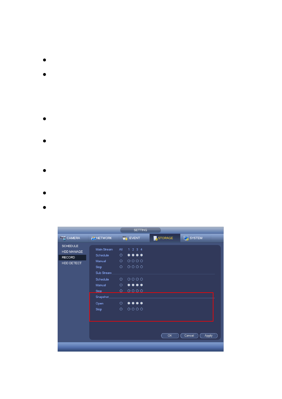 2 snapshot, 1 schedule snapshot | AGI Security SYS-HC0851S2 User Manual | Page 146 / 266