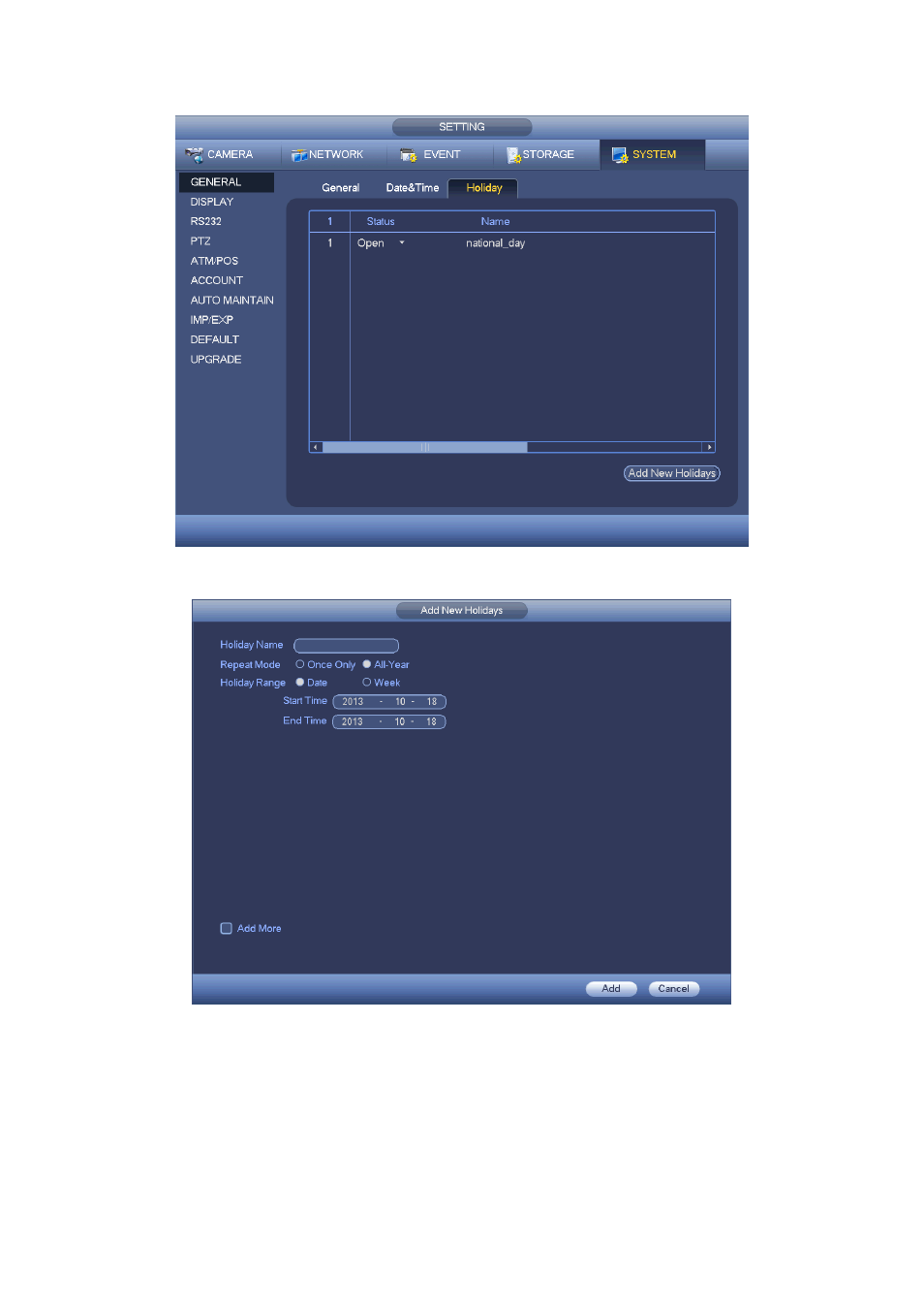 2 display, 1 display | AGI Security SYS-HC0851S2 User Manual | Page 158 / 266