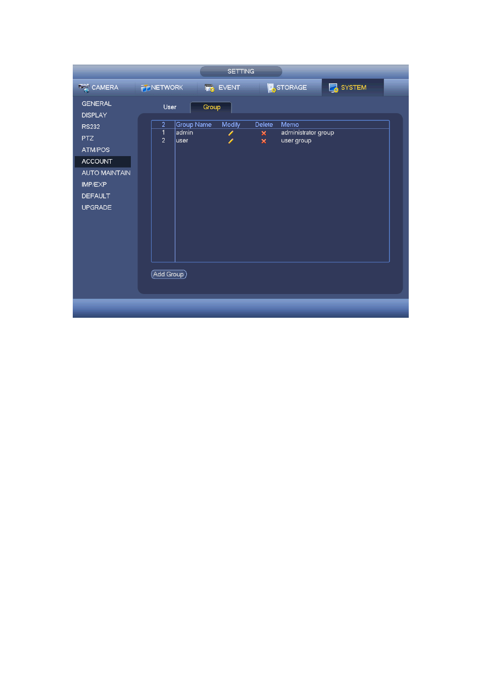 1 add/modify group | AGI Security SYS-HC0851S2 User Manual | Page 170 / 266