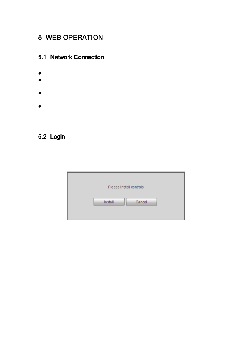 5 web operation, 1 network connection, 2 login | Web operation, Network connection, Login | AGI Security SYS-HC0851S2 User Manual | Page 176 / 266