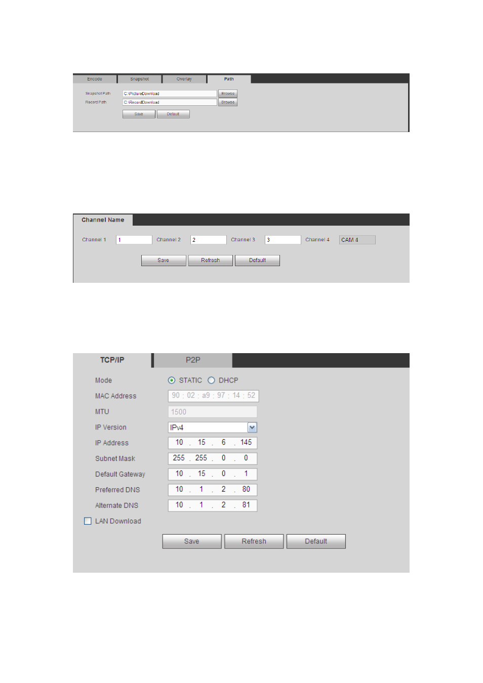 4 channel name, 2 network, 1 tcp/ip | Network | AGI Security SYS-HC0851S2 User Manual | Page 190 / 266