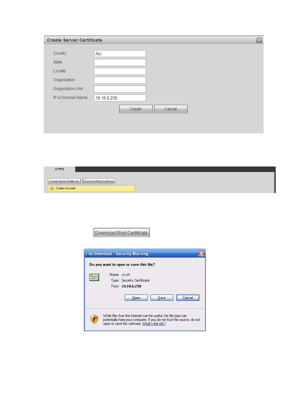 2 download root certificate, E figure 5-42 | AGI Security SYS-HC0851S2 User Manual | Page 202 / 266
