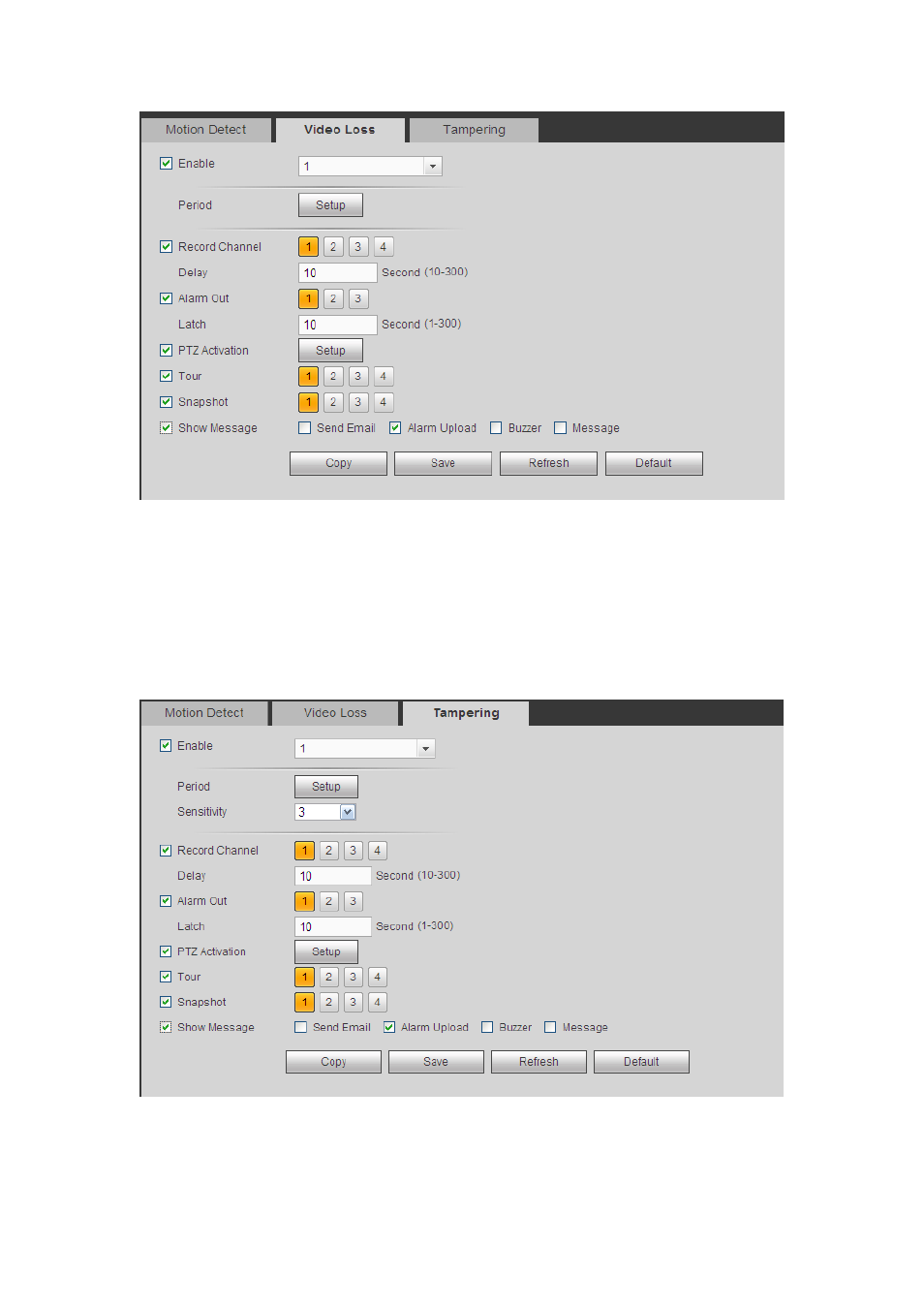 3 tampering, 2 alarm | AGI Security SYS-HC0851S2 User Manual | Page 209 / 266