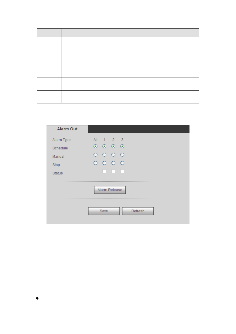 4 alarm output, 4 storage, 1 schedule | 1 schedule record, Storage | AGI Security SYS-HC0851S2 User Manual | Page 214 / 266