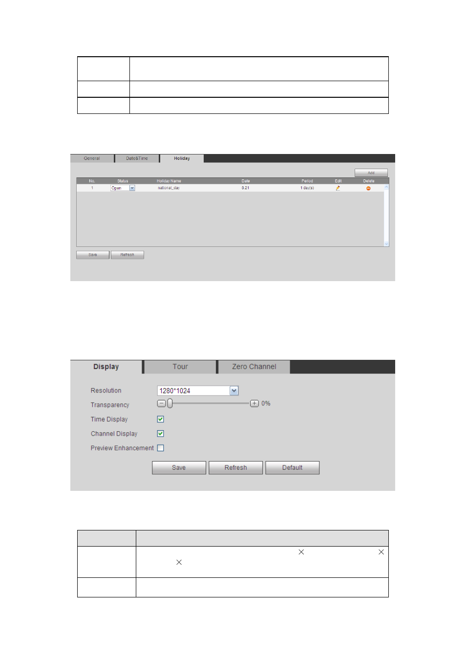 3 holiday setup, 2 display, 1 display | AGI Security SYS-HC0851S2 User Manual | Page 220 / 266