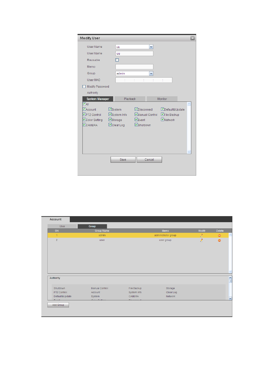 2 group | AGI Security SYS-HC0851S2 User Manual | Page 229 / 266