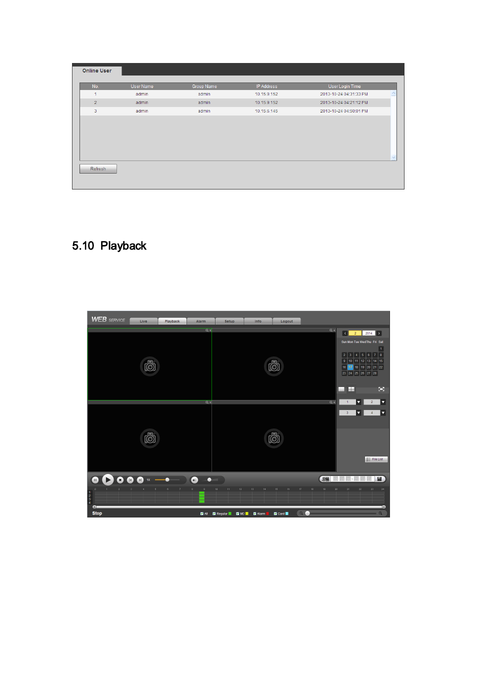 10 playback, Playback | AGI Security SYS-HC0851S2 User Manual | Page 234 / 266