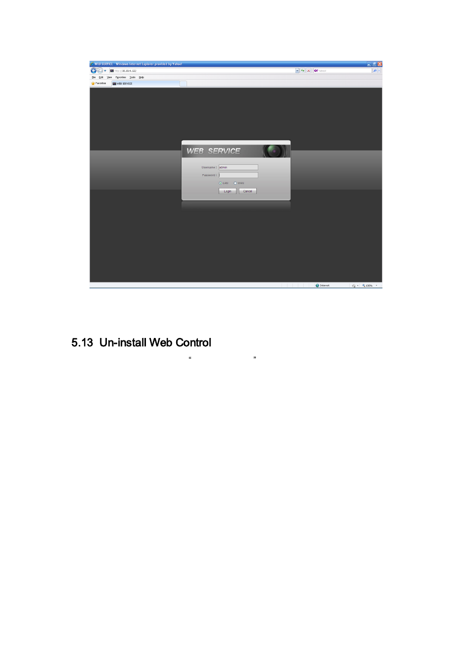 13 un-install web control, Un-install web control | AGI Security SYS-HC0851S2 User Manual | Page 239 / 266