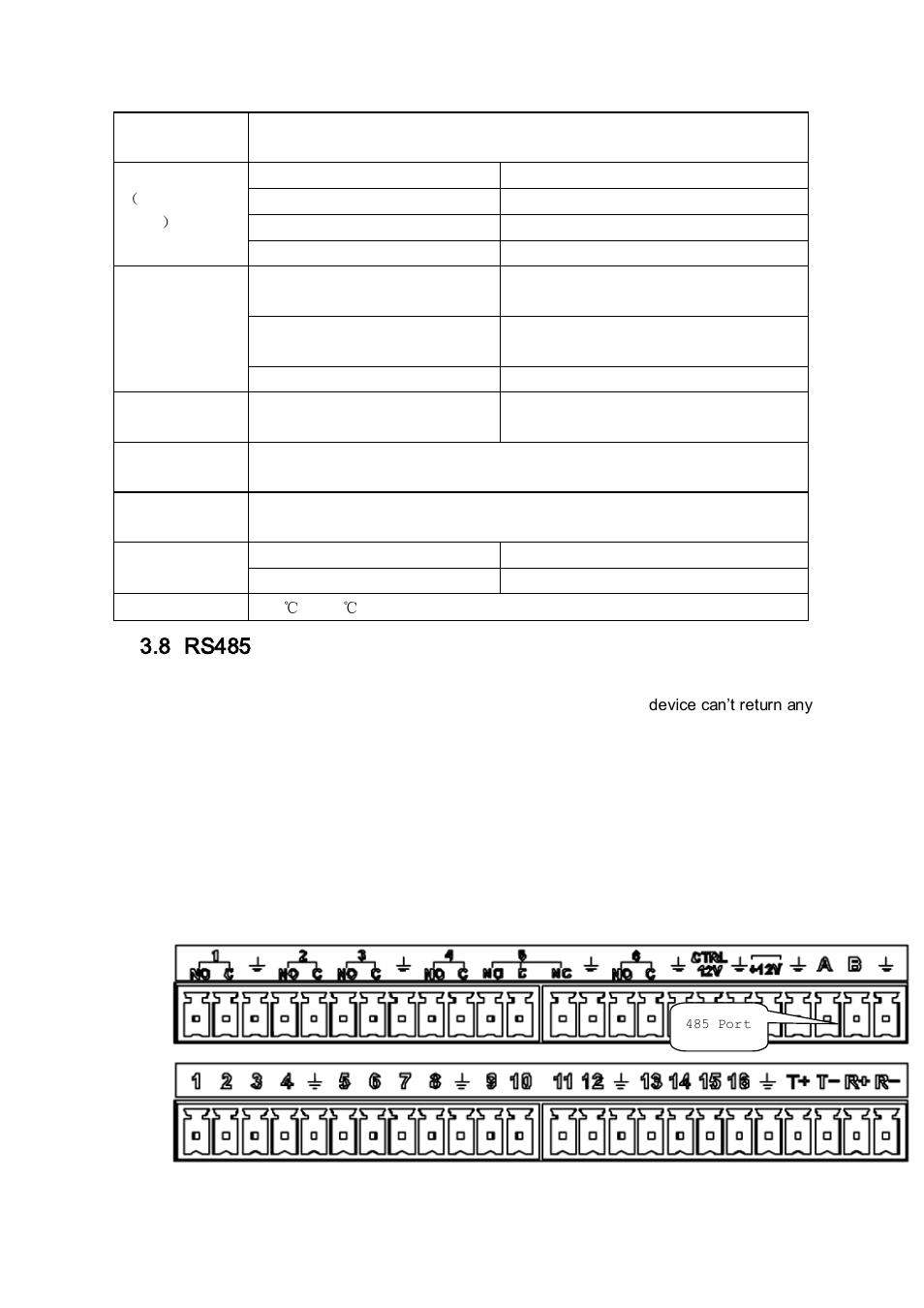 8 rs485, Rs485 | AGI Security SYS-HC0851S2 User Manual | Page 61 / 266