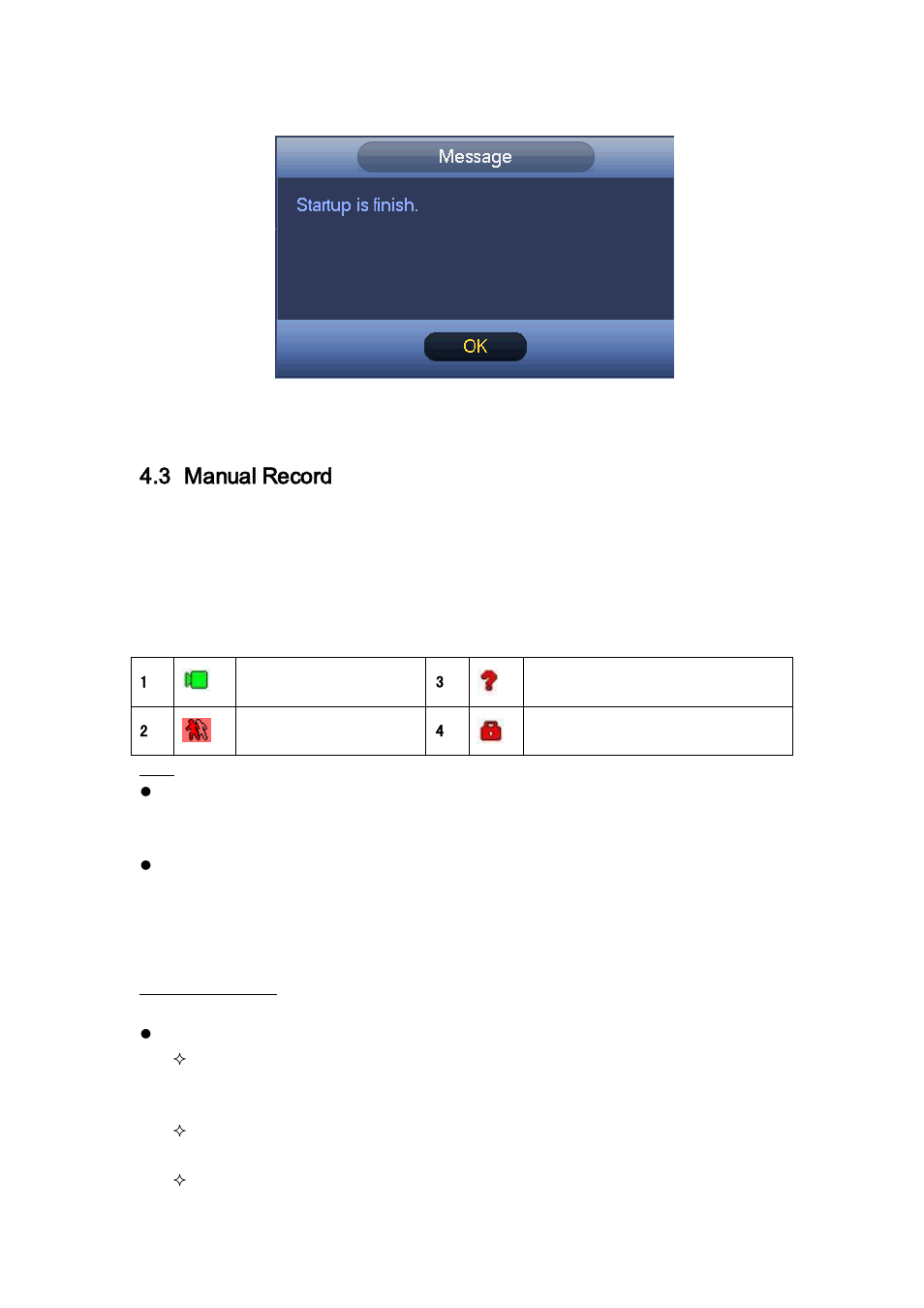 3 manual record, 1 live viewing, Manual record | Live viewing | AGI Security SYS-HC0851S2 User Manual | Page 67 / 266