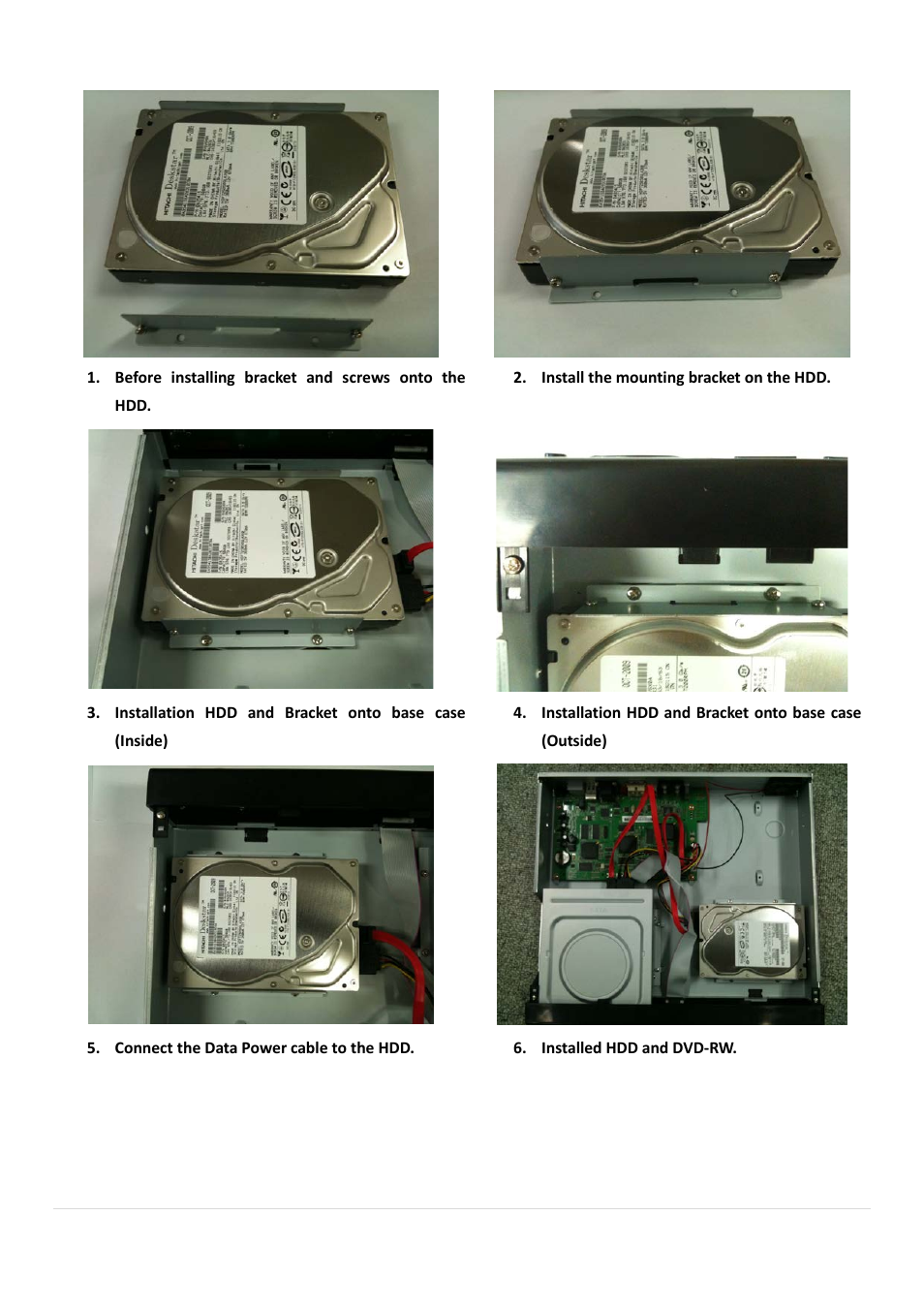 2. hard drive installation | AGI Security SYS-HD0420A User Manual | Page 17 / 119