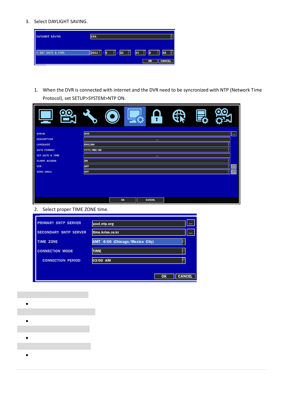 5. setting ntp (network time protocol) | AGI Security SYS-HD0420A User Manual | Page 19 / 119