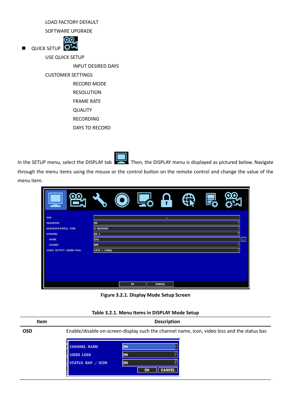 2. setup – display mode | AGI Security SYS-HD0420A User Manual | Page 25 / 119