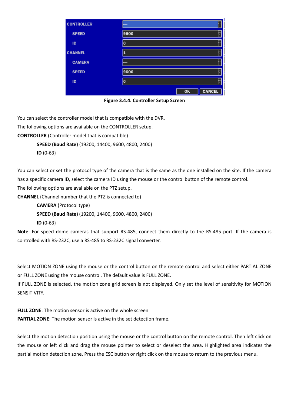 4-3. motion zone setup | AGI Security SYS-HD0420A User Manual | Page 31 / 119