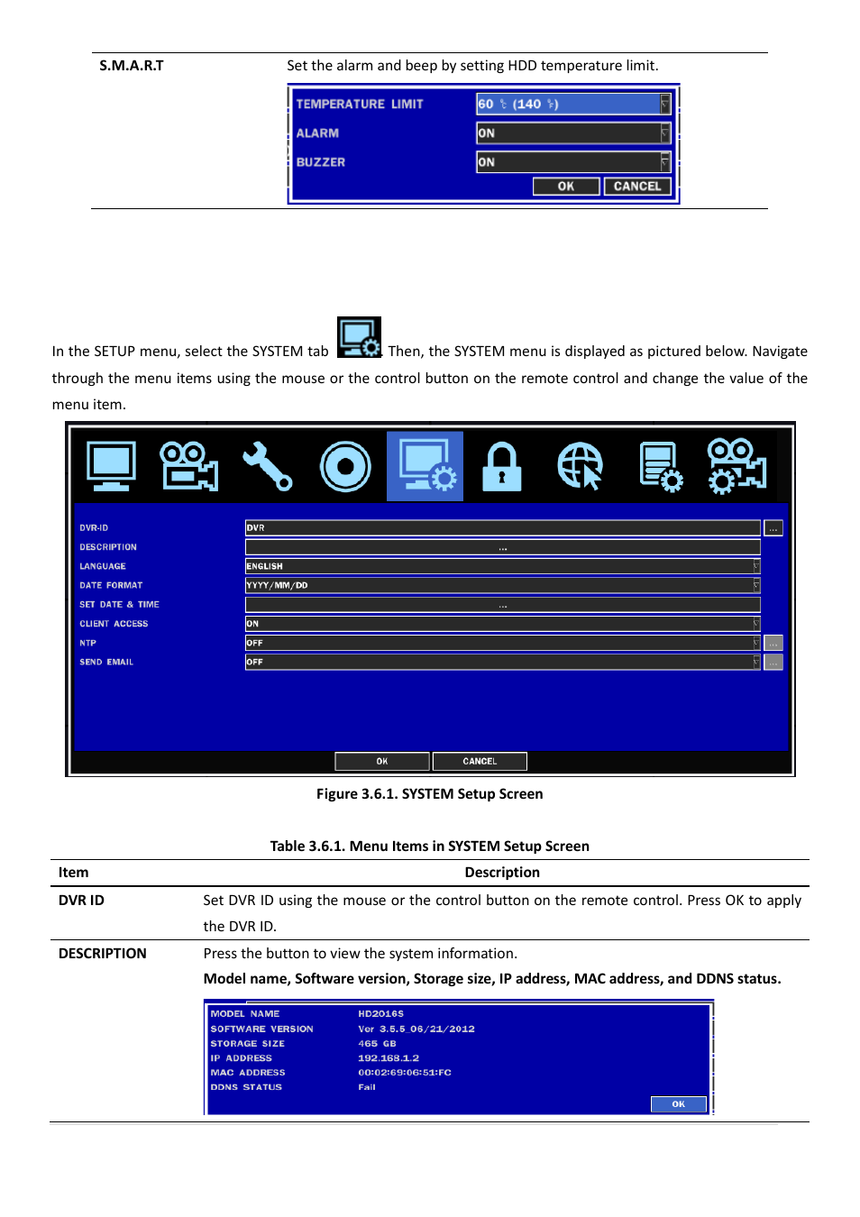 6. setup – system mode | AGI Security SYS-HD0420A User Manual | Page 34 / 119