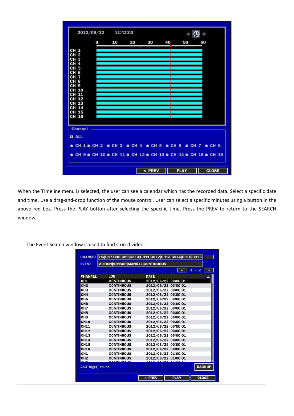 2-2. event search | AGI Security SYS-HD0420A User Manual | Page 48 / 119