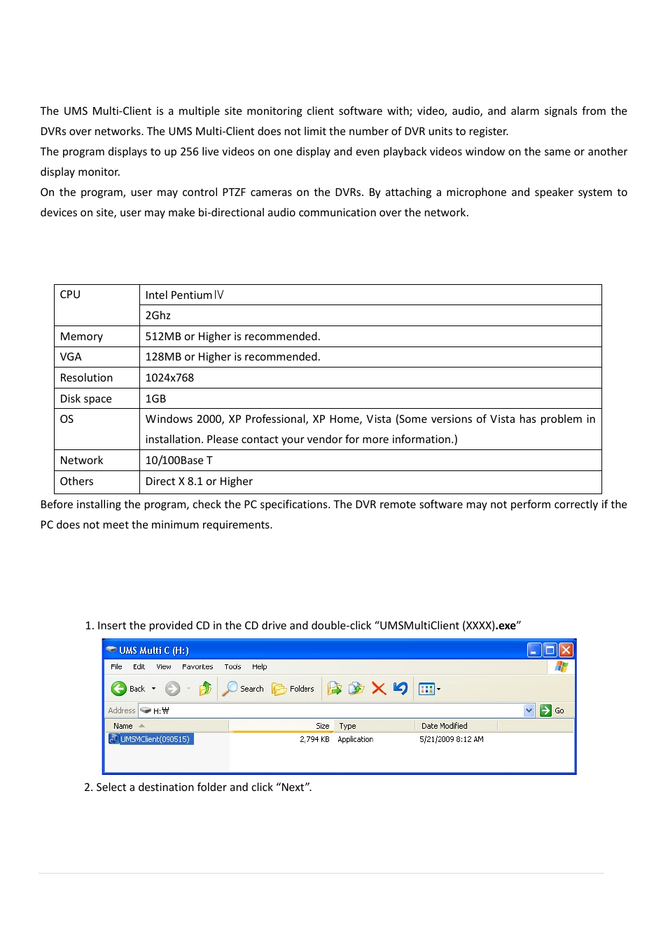 Multi-sites network viewer, 1. overview, 2. minimum pc requirements | 3. installation of the program | AGI Security SYS-HD0420A User Manual | Page 68 / 119