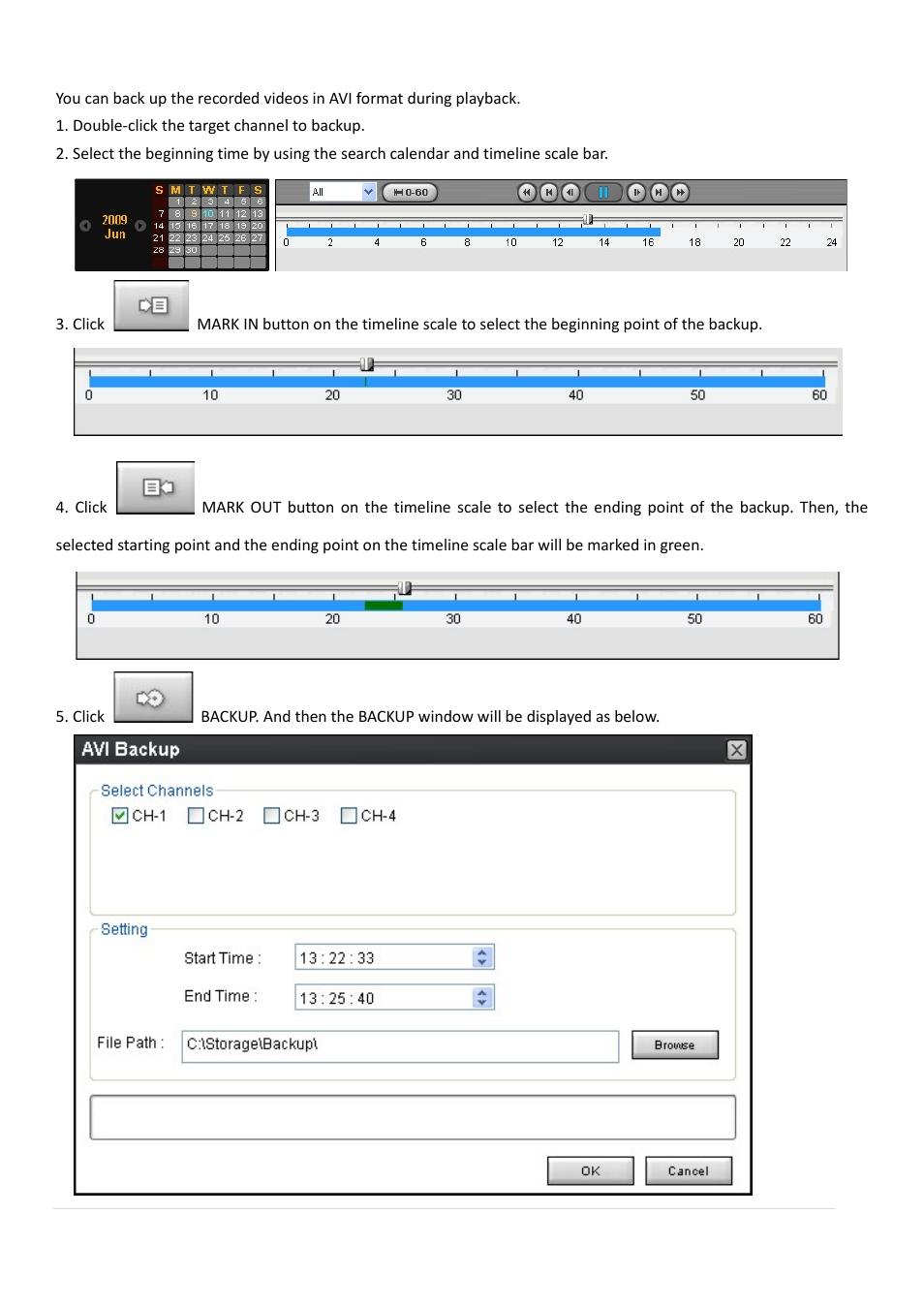 6-6. avi backup during playback | AGI Security SYS-HD0420A User Manual | Page 82 / 119