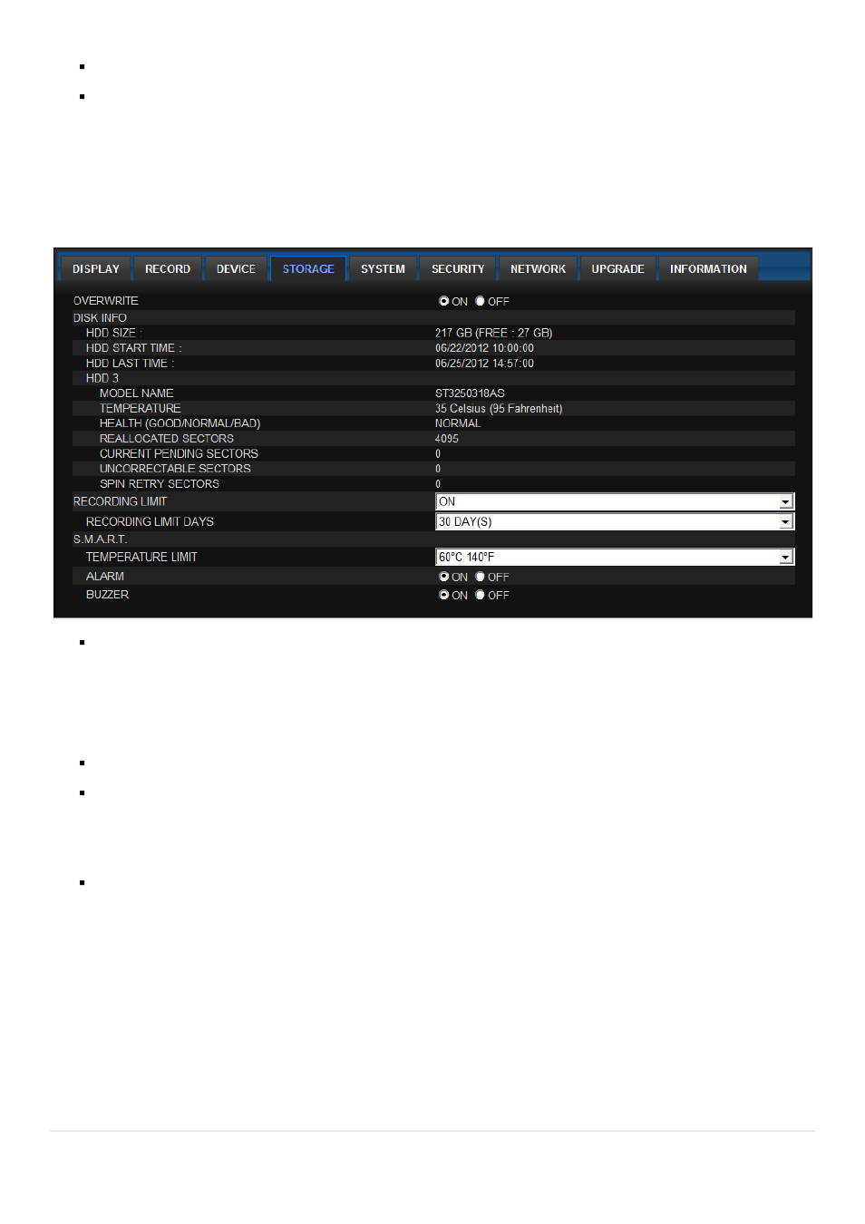 4. storage | AGI Security SYS-HD0420A User Manual | Page 91 / 119