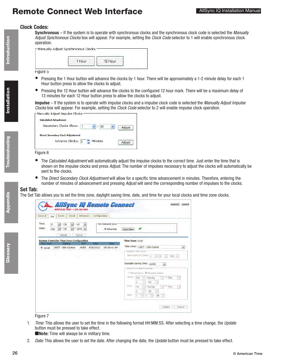 Remote connect web interface | American Time AllSync IQ User Manual | Page 26 / 57
