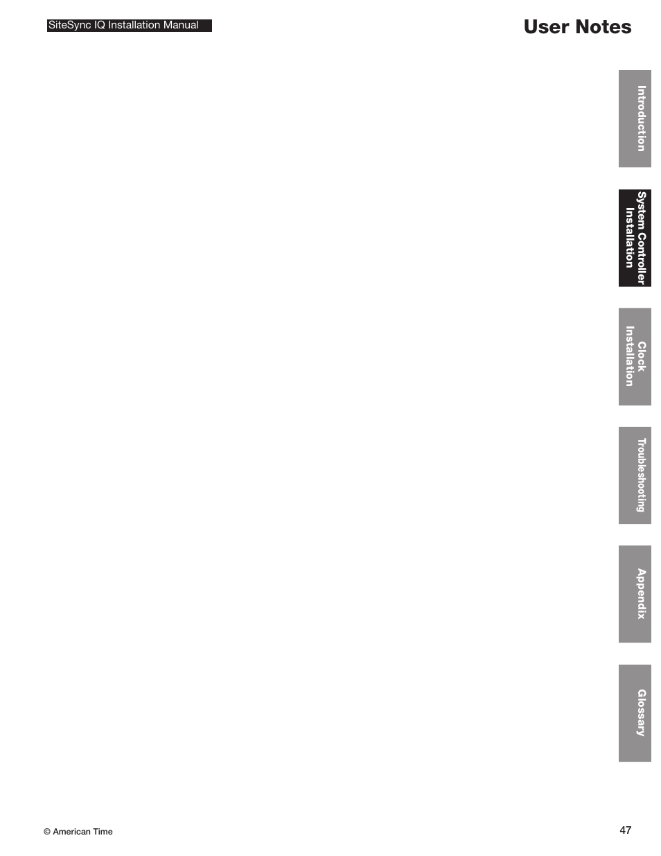 American Time SiteSync IQ User Manual | Page 47 / 81