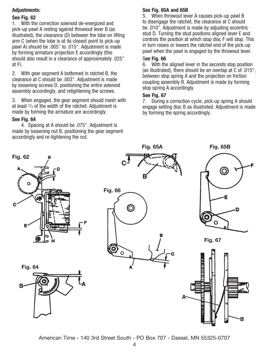 American Time Synchronous Wired and Electronic Movement User Manual | Page 4 / 6