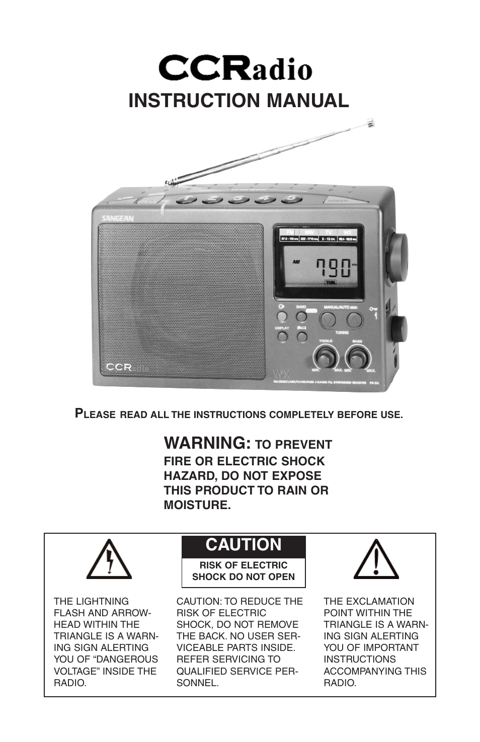 C. Crane CCRadio User Manual | 21 pages