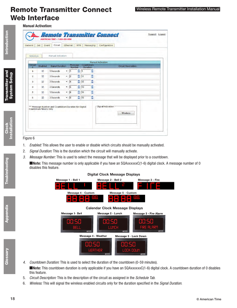 Remote transmitter connect web interface | American Time Wireless Remote Transmitter User Manual | Page 18 / 39