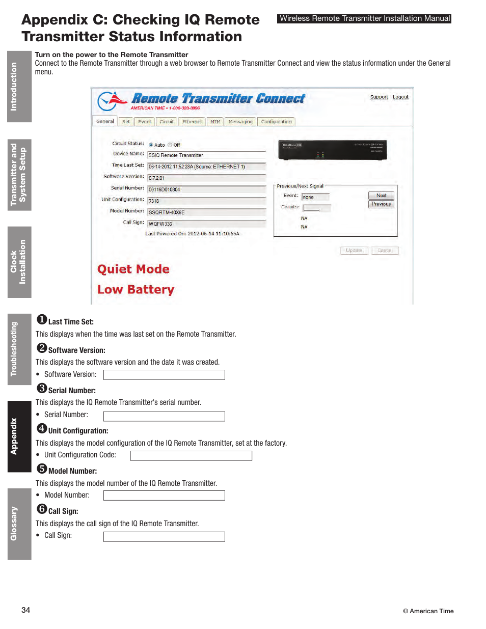 American Time Wireless Remote Transmitter User Manual | Page 34 / 39