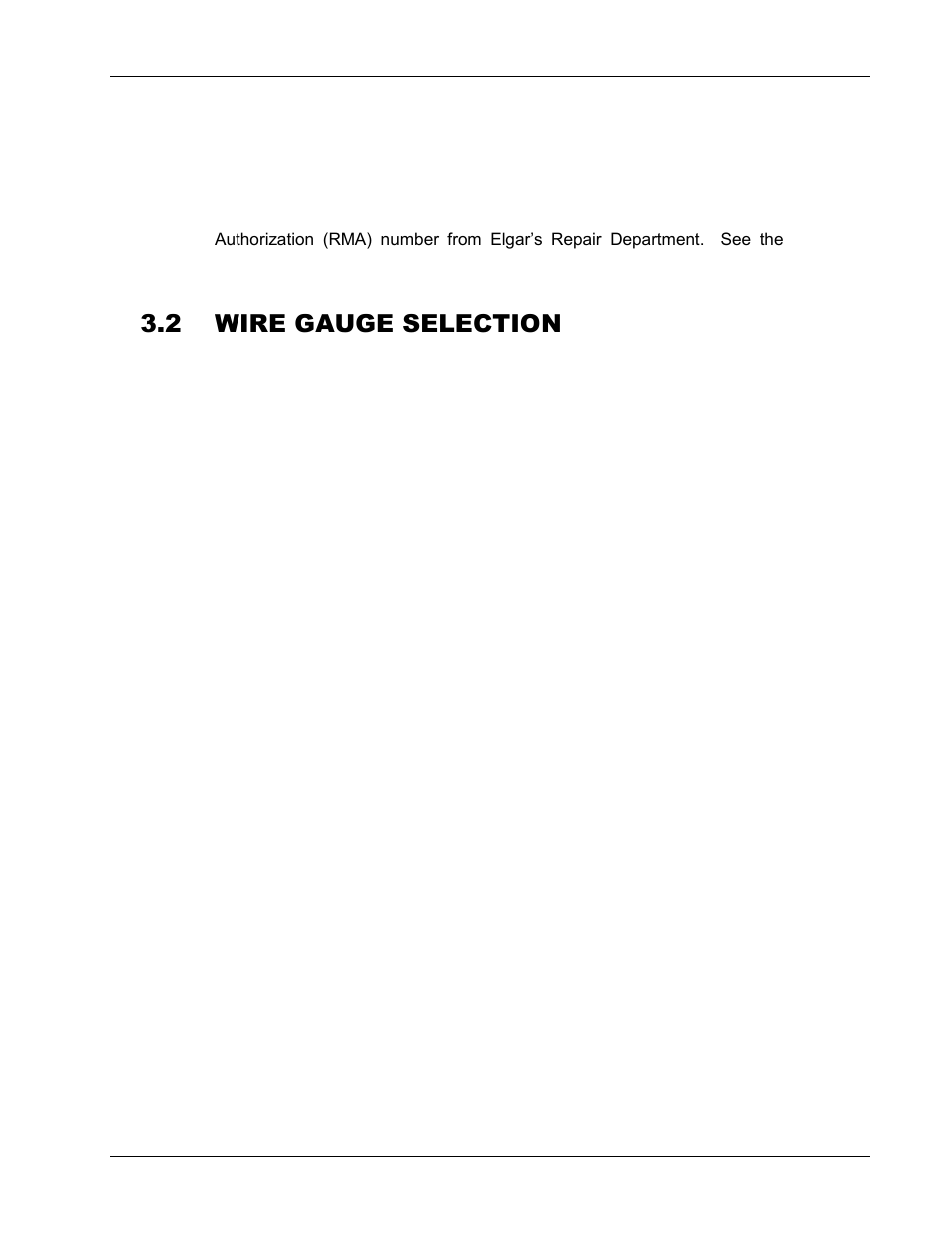 Wire gauge selection -2, 2 wire gauge selection | AMETEK CW-M User Manual | Page 18 / 48