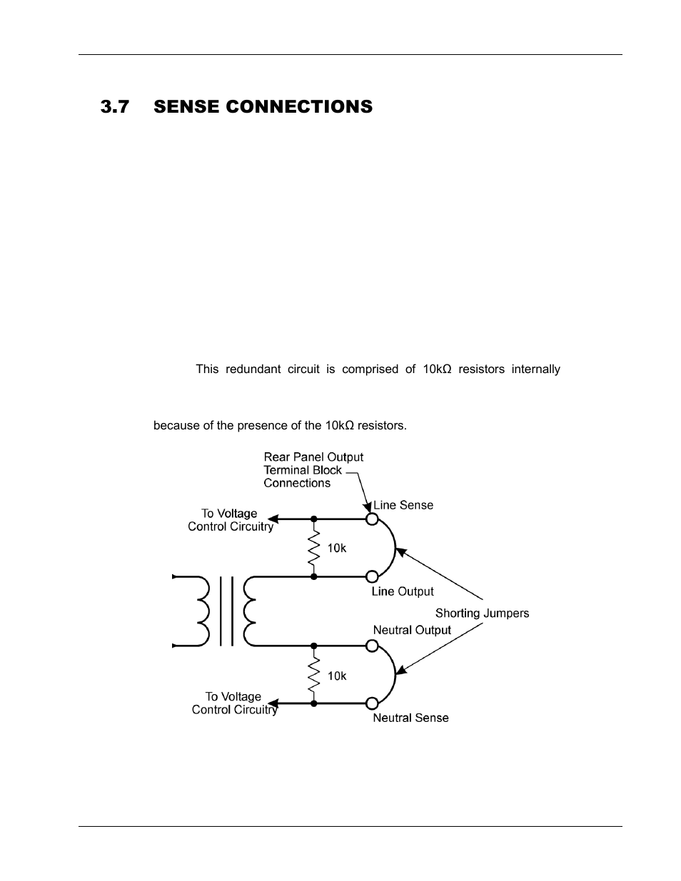 Sense connections -14, 7 sense connections | AMETEK CW-M User Manual | Page 30 / 48