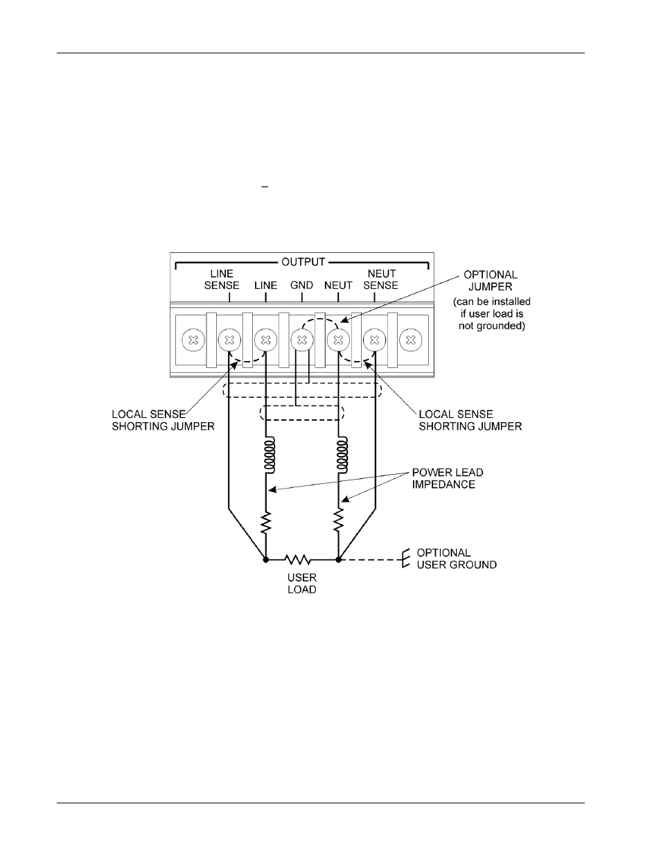 Figure 3-9. sense connections -15 | AMETEK CW-M User Manual | Page 31 / 48