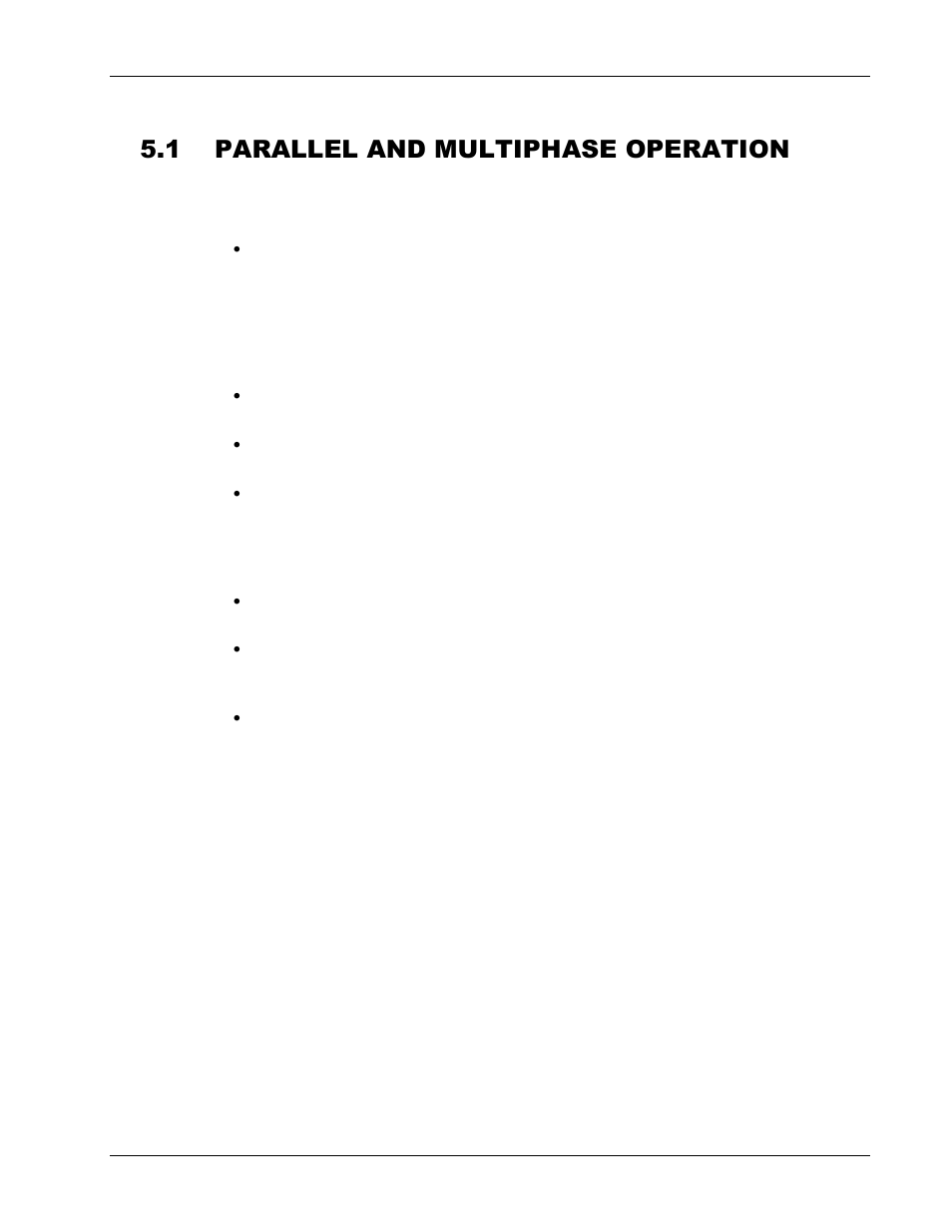 Parallel and multiphase operation -4, 1 parallel and multiphase operation | AMETEK CW-M User Manual | Page 44 / 48