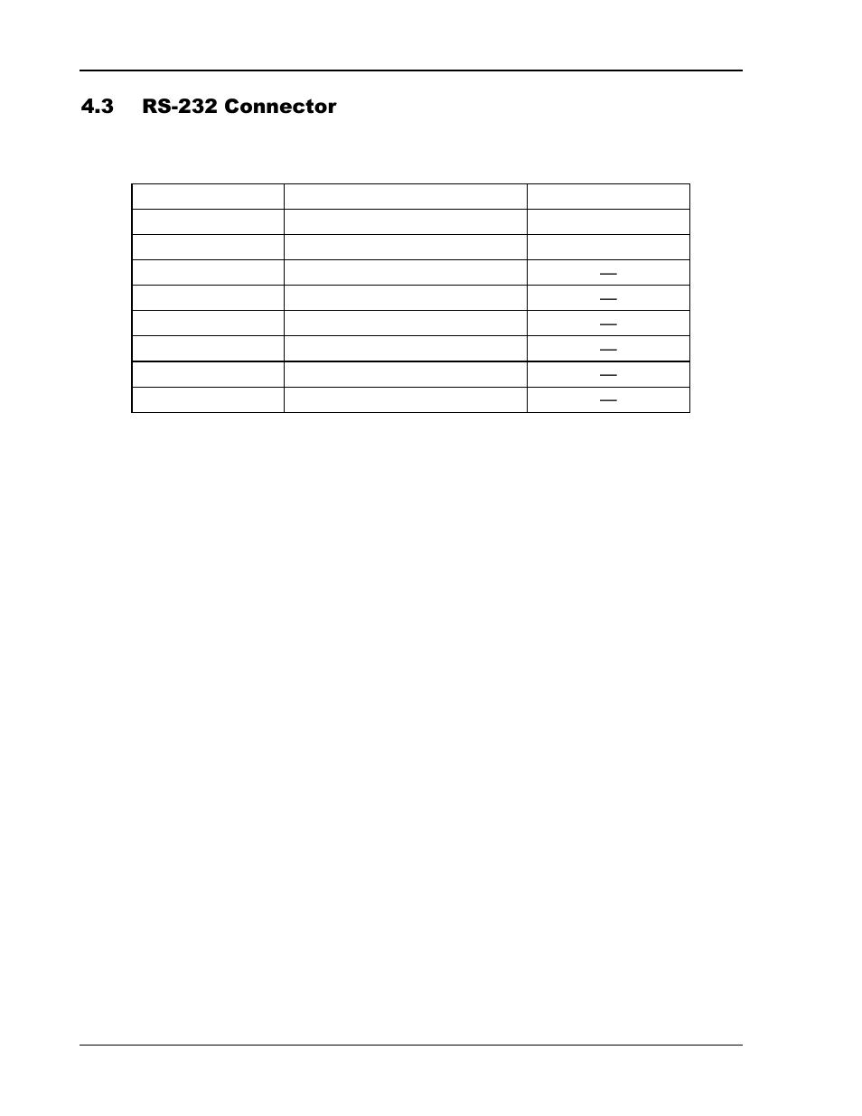 3 rs-232 connector -2 | AMETEK CW Series Programming Manual User Manual | Page 17 / 25