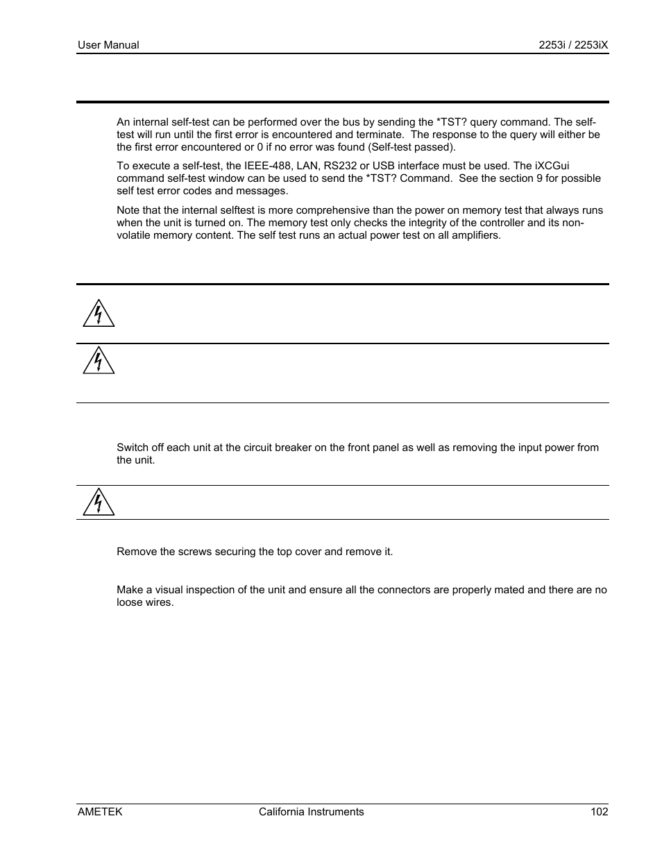 AMETEK Compact IX 2253 User Manual | Page 102 / 157