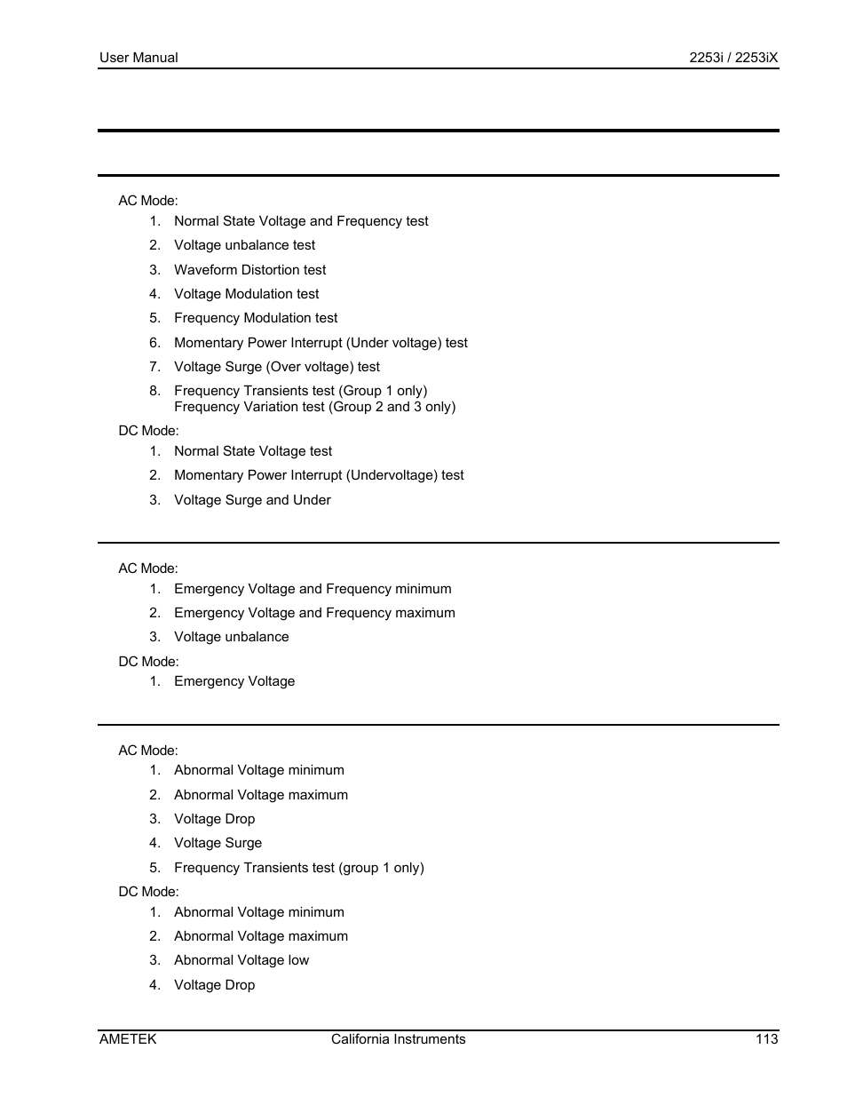 AMETEK Compact IX 2253 User Manual | Page 113 / 157