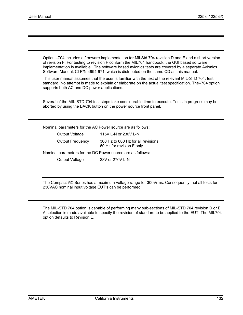 AMETEK Compact IX 2253 User Manual | Page 132 / 157