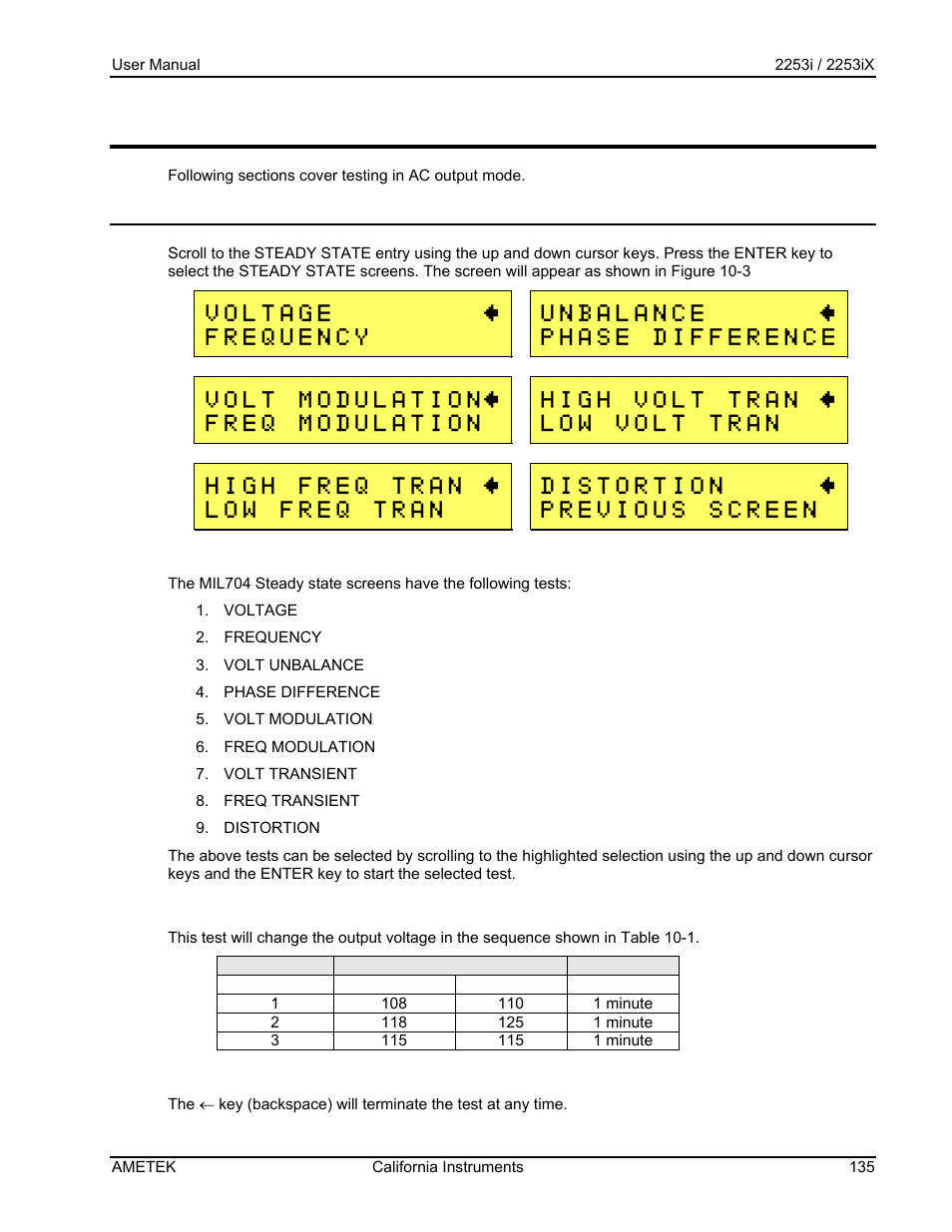 AMETEK Compact IX 2253 User Manual | Page 135 / 157