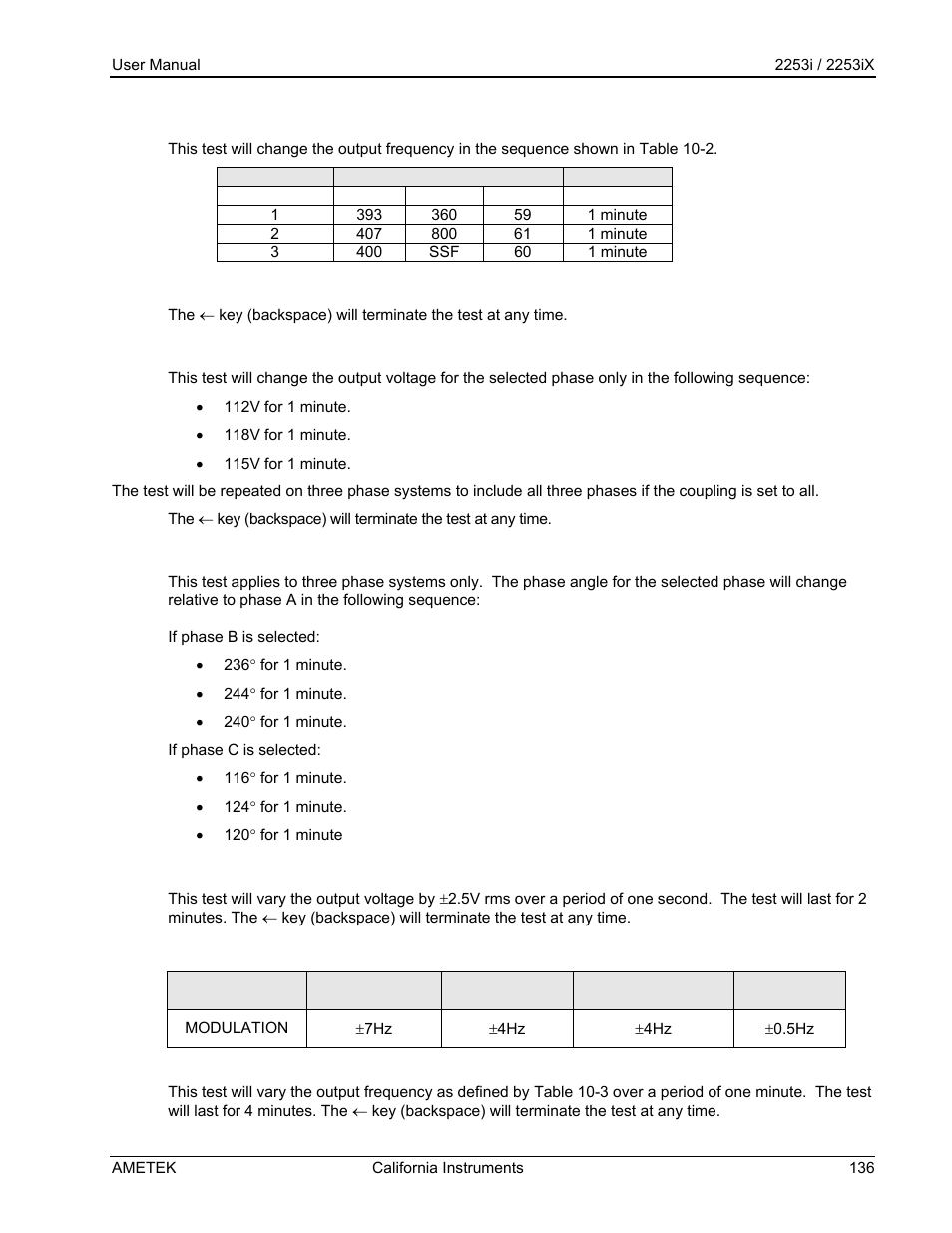AMETEK Compact IX 2253 User Manual | Page 136 / 157